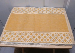 Tischsets 4er Set Mais gelb creme evtl. Pier One Import wendbar - Bild 1 von 4