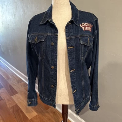 Looney Tunes Members Only Denim Jacket-Size M - Image 1 of 4