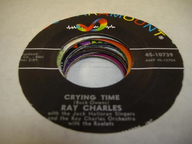 Soul 45 RAY CHARLES Crying Time on ABC - Paramount - Image 1 of 1