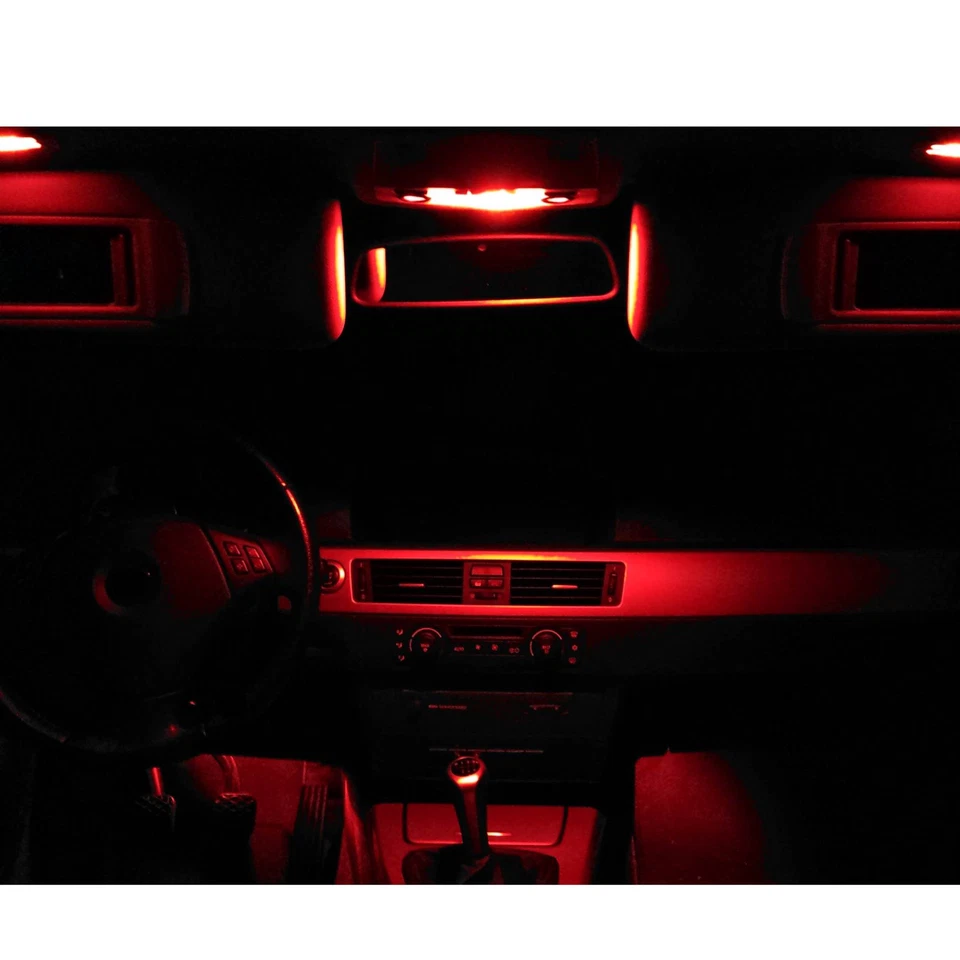 SMD LED Iluminación Interior BMW F10 5er Limo Rojo Luz Interior Del - Imagen 1 de 1
