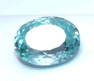 114 CT Naturel Cambodgien Zircon Aigue-Marine Couleur Coupe Ovale Facettes Gemme - Picture 1 of 6