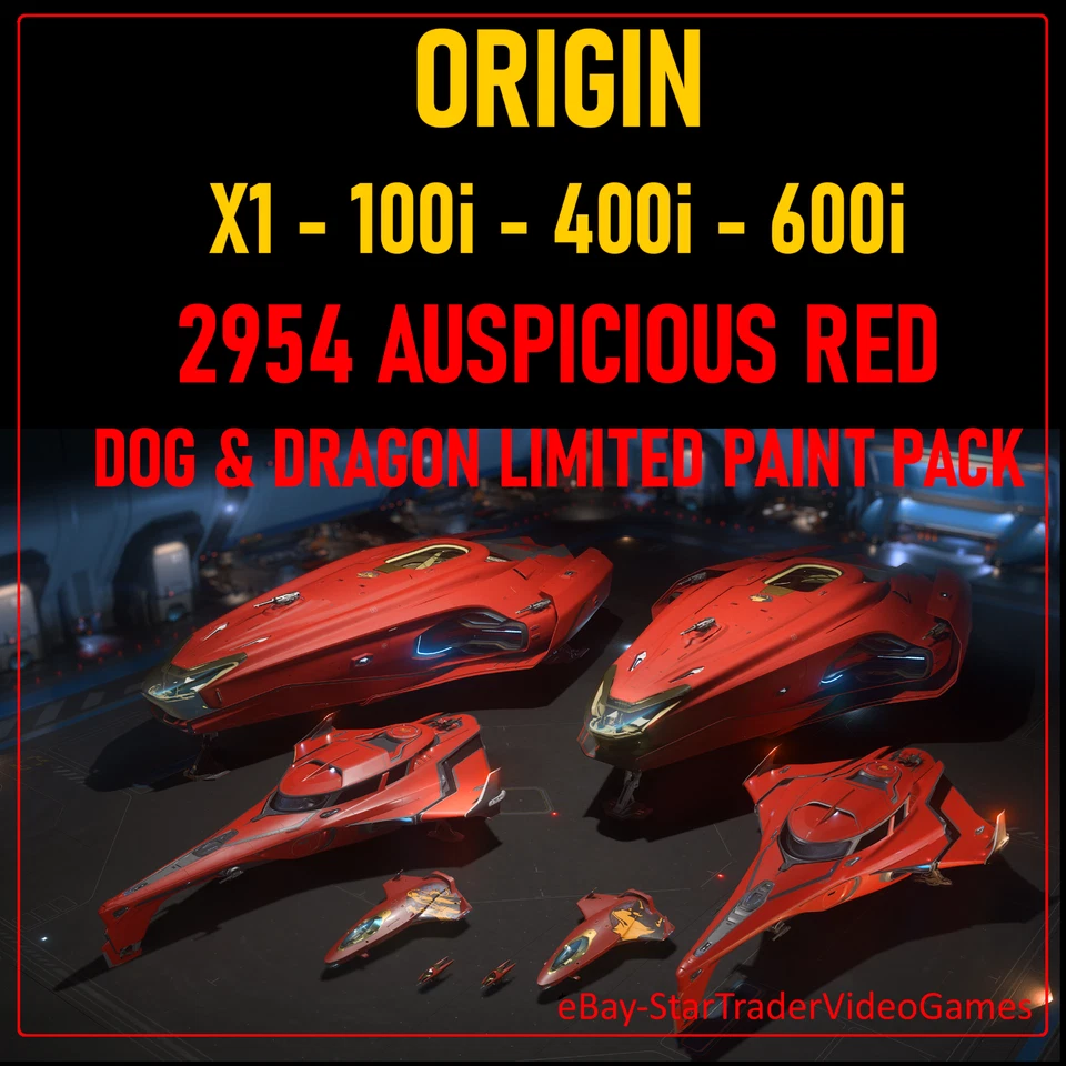 STAR CITIZEN PAINTS - ORIGIN 2954 AUSPICIOUS RED LIMITED PAINT PACK / SKIN - Photo 1/1