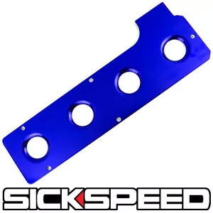 BLUE ALUMINUM MOTOR SPARK PLUG VALLEY ENGINE VALVE COVER 4G63 - Bild 1 von 1