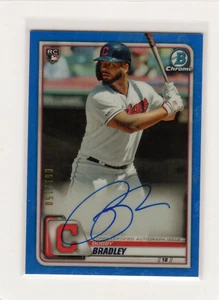 2020 Bowman Chrome Rookie Blue Refractor /150 Bobby Bradley #CRA-BB Auto RC - Picture 1 of 2