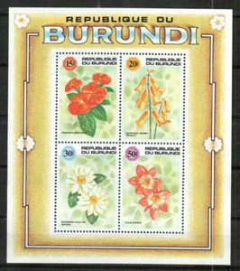 Timbro Burundi 666f - Fiori - Foto 1 di 1