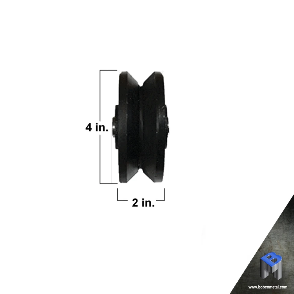 4" Cast Iron V Groove Wheel | 1 Piece - Image 1 of 1