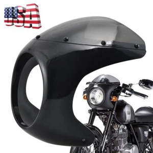 Carenado de faros redondos para moto de 7" parabrisas para Harley Café Racer - Imagen 1 de 14