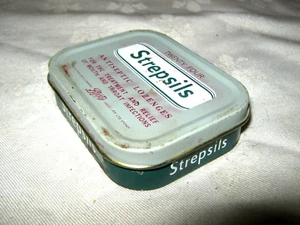 A Vintage Australian Boots Pure Drug Company Strepsils 24 Antiseptic Lozenge Tin - Picture 1 of 5