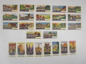 Lamberts of Norwich Cards Full Set of 25 Car Registration Numbers - Picture 1 of 11