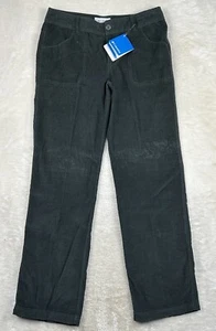 Columbia Pants Women’s 10 Black Willowdale Corduroy Straight Leg Trousers Slacks - Picture 1 of 9