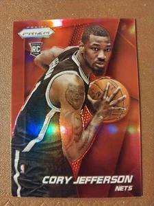 2014-15 CORY JEFFERSON PANINI PRIZM RED NBA ROOKIE CARD RC/49 NETS #295 BAYLOR - Picture 1 of 2