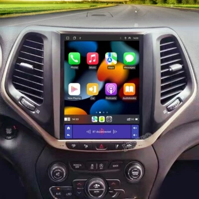 Radio estéreo GPS para auto Apple Carplay Android 14 para Jeep Cherokee 2015-2017 2018 Foto 1 de 4