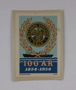 Anuncio de sello póster 100 aniversario taller de Nueva Zelanda en Oslo Noruega - Imagen 1 de 2