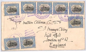 GUATEMALA Maritime Cover 1919 TRANSATLANTIC London SUPER FRANKING{samwells}YS318 - Picture 1 of 12