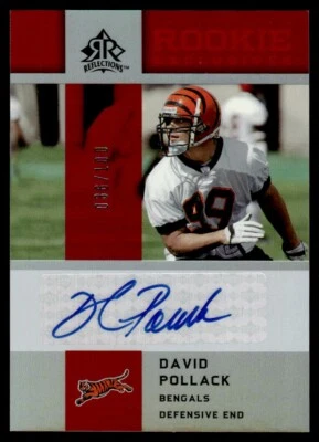 2005 Upper Deck Reflections Rookie Exclusives Autographs Red David Pollack Auto - Image 1 of 2
