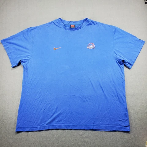 Nike Boise State Broncos Shirt Adult 2XL XXL Short Sleeve Tee Athletic Swoosh Cover