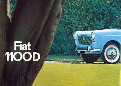 Folleto de ventas en color mercado alemán Fiat 1100D Foto 1 de 2