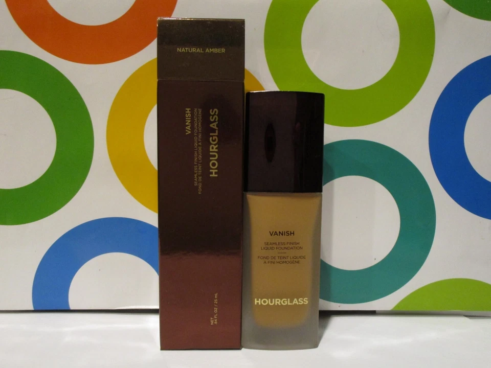 AMPULHETA ~ BASE LÍQUIDA ACABAMENTO SEM COSTURA VANISH ~ ÂMBAR NATURAL ~ 0,84 OZ - Imagem 1 de 1