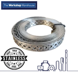 Engineers STAINLESS STEEL Metal Punched Perforated Strip Strap 3M Metre - Picture 1 of 1