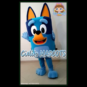BLUEY Maskottchen Kostüm Mascotte Cosplay Botarga Halloween Cartoon Cielito MASKOTTCHEN - Bild 1 von 1