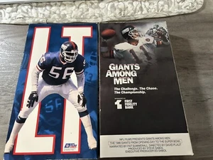 VHS - LT Lawrence Taylor & Giants Among Men Video Tapes. Both In Great Condition - Picture 1 of 3
