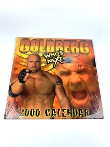 Vintage WCW Goldberg 2000 Kalender versiegelt Y2K offizielle lizenzierte Handelsware - Bild 1 von 4