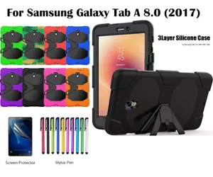 Heavy Duty Shock Proof Survivor Cover Case for Samsung Galaxy Tab A 8.0 2017 - Foto 1 di 15