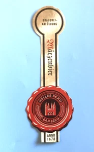 Bierflaschen-Halsetikett , Brauerei Heller , Bamberg / Oberfranken / BY #1257# - Bild 1 von 1