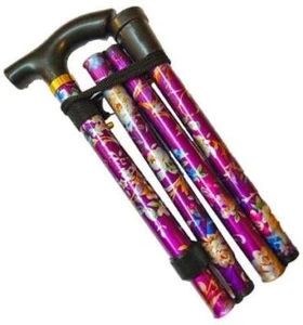 Walking Stick Cane Folding and Extendable Collapsible Adjustable Height - Picture 1 of 38