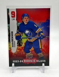 Zach Benson 2023-24 Upper Deck Series 2 ROOKIE CLASS RED PARALLEL RC-29 SABRES - Bild 1 von 1