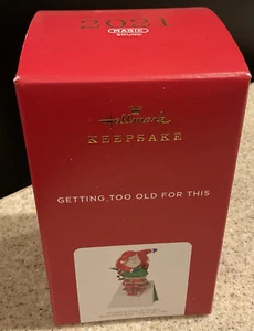 2021 Hallmark Keepsake Ornament “Getting To Old For This” Santa Magic Sound NIB - Picture 1 of 2