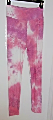 Leggings DEREK HEART Rosa/Blanco/Púrpura Elastizados Tie/Dye Talla Jr Medianos Nuevos con Etiquetas Foto 1 de 4