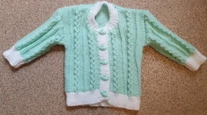 Hand Knitted Baby Cardigan - Picture 1 of 3