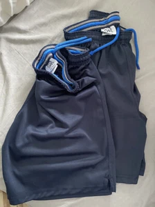 2 X Blue School PE Shorts - Unisex - Picture 1 of 1