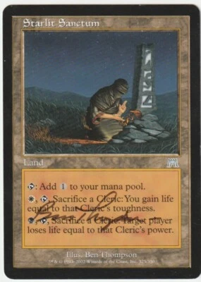 Onslaught   MTG  Starlit Sanctum  Signed by Ben Thompson - Image 1 of 2