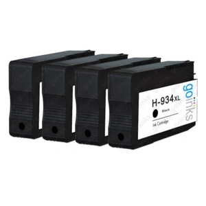 4 czarne wkłady atramentowe do drukarki HP Officejet Pro 6230 ePrinter i 6830 e-All-in-One - Zdjęcie 1 z 1