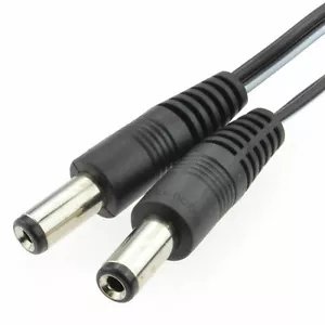 2.1mm x 5.5mm DC Connector Lead Male to Male Power Cable 50cm/1m/2m/3m/5m - Picture 1 of 13