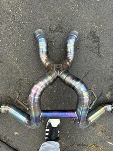Titanium 3" Exhaust System for 2016-2021 McLaren 540C 570S 570GT 3.8L Twin Turbo - Picture 1 of 17