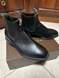 RM Williams Comfort Craftsman Black/Yearling AU Size 8H - Picture 1 of 8