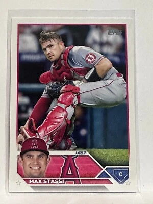 #85 Max Stassi Los Angeles Angels 2023 Topps Series One Baseball Card - Image 1 of 2