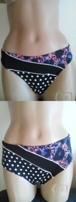 Bikinihose oder Short Playa Luna Sapph schwarz/lila/koralle Bikini Slip Damen - Bild 1 von 4