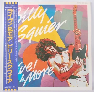 Vintage Antique 1985 Billy Squier "Live! & More" Japanese Import Vinyl Record - Picture 1 of 7
