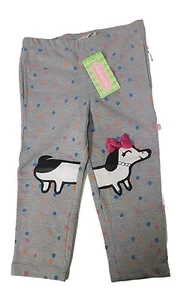 Sophie & Sam Adorable Gray Sweatpant w/Applique Dachshund w/Pink size 4T NWT - Picture 1 of 11