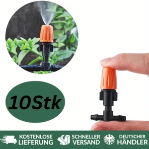 10Stk Nebel Düsen Kühlsystem Wasser Sprühdüsen Garten Bewässerungs Set - Bild 1 von 7