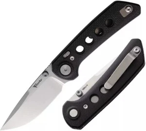 Reate Knives Pocket Blade 3" Nitro V Steel Black Micarta/ G10 Handle - REA128 - Picture 1 of 1