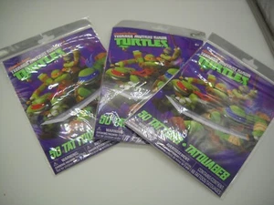 NICKELODEON 2012 Teenage Mutant Ninja Turtles 50 Temporary Tattoos SAVVI - Picture 1 of 8