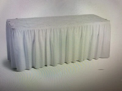 Белая плиссированная льняная настольная юбка из полиэстера товар 1 - Fire Museum of Memphis - Изображение 1 из 4