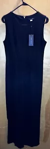Tommy Hilfiger Sleeveless Jumpsuit Size 6 NWT A9HCIKDG Black - Picture 1 of 20