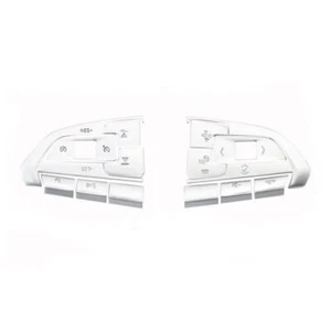 Fit For Cadillac CT5 2019-2020 Steering Wheel Button Cover Trim Silver Aluminum - Picture 1 of 6