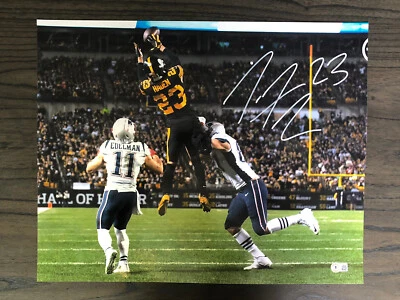 Foto firmada por Joe Haden de los Steelers 11x14 (Beckett) Foto 1 de 2